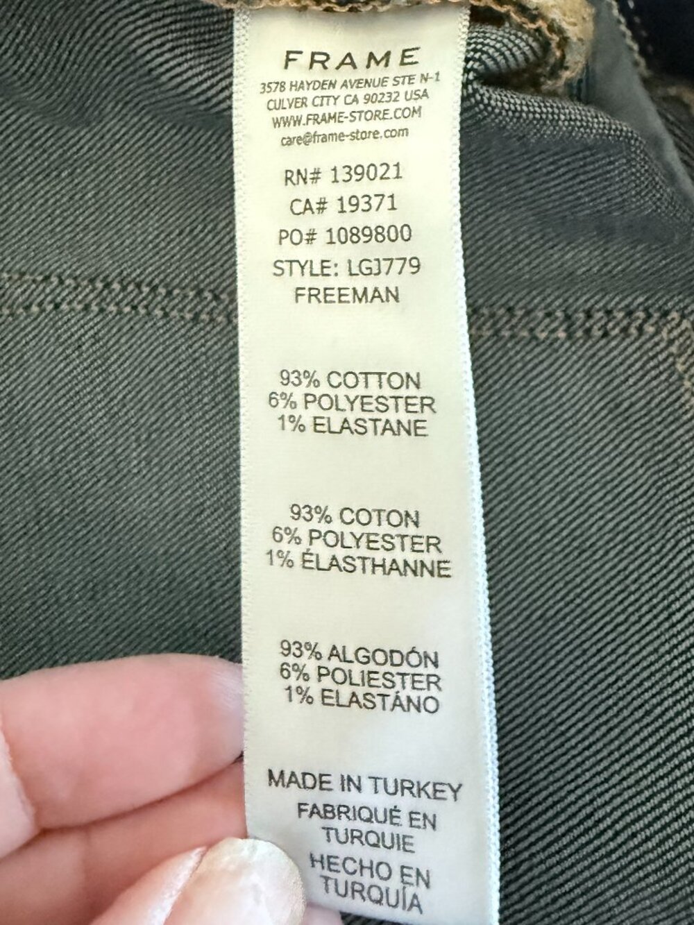 Frame Denim Le Garcon Women's Jeans size 26 - Picture 4 of 8